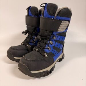 Cougar Kids Winter Snow Boots Waterproof Blue Black Size 2 EU 33 Insulated